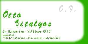 otto vitalyos business card